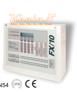 Trung tâm báo cháy địa chỉ Nittan tối đa 02 loop, Model: FX/10