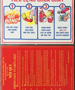 Nội quy + Tiêu lệnh PCCC
